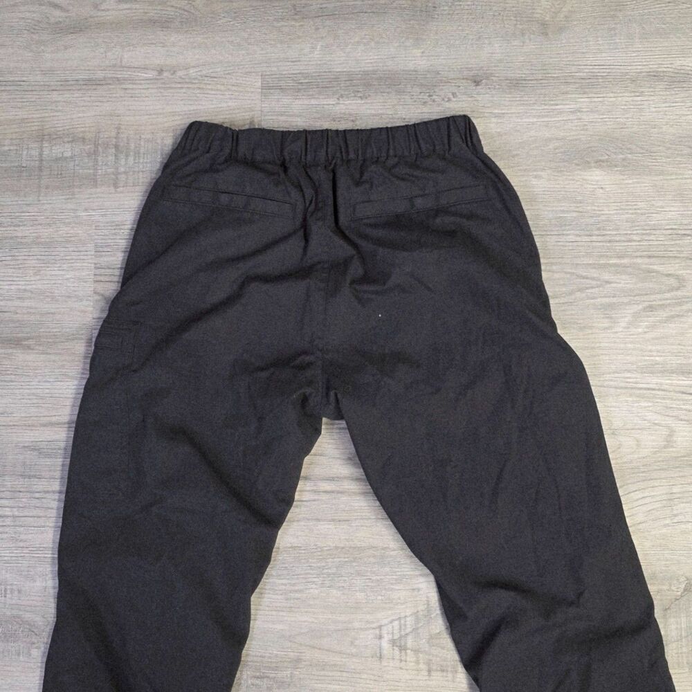 COZY & TOUGH! Heattech Fleece Lined Cargo Pants - Small - Black - Picture 7 of 8